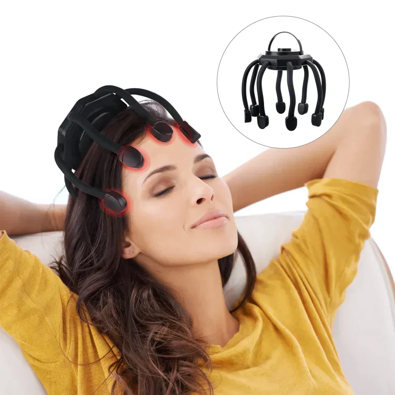 Scalp Massager - RelaxSphere-Black-Nora Luxe