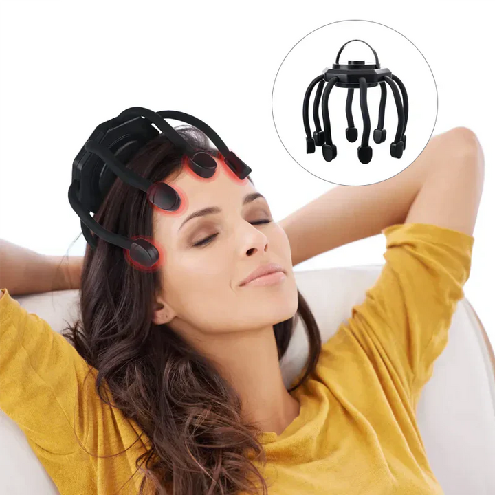 Scalp Massager - RelaxSphere-Black-Nora Luxe
