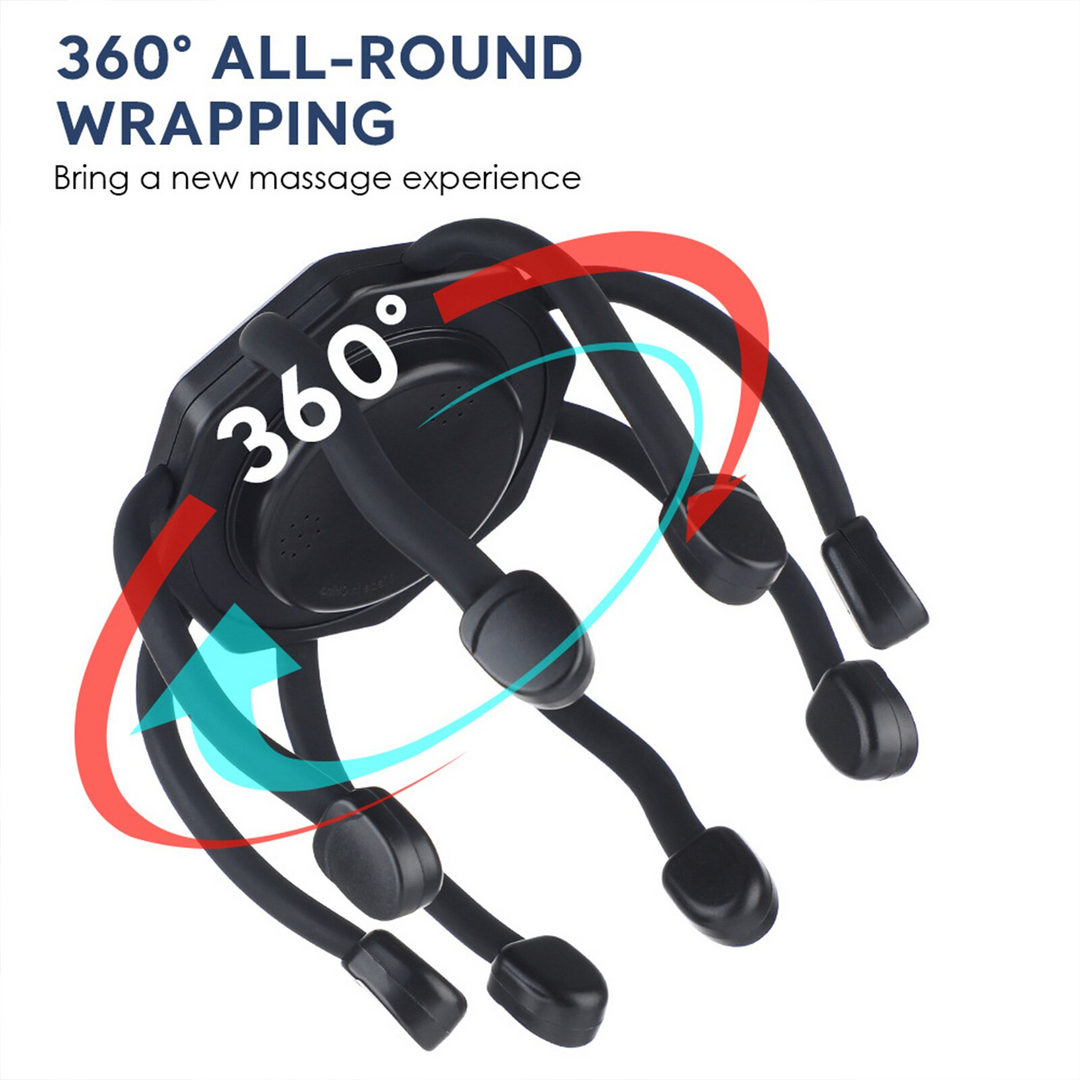 Scalp Massager - RelaxSphere-Black-Nora Luxe