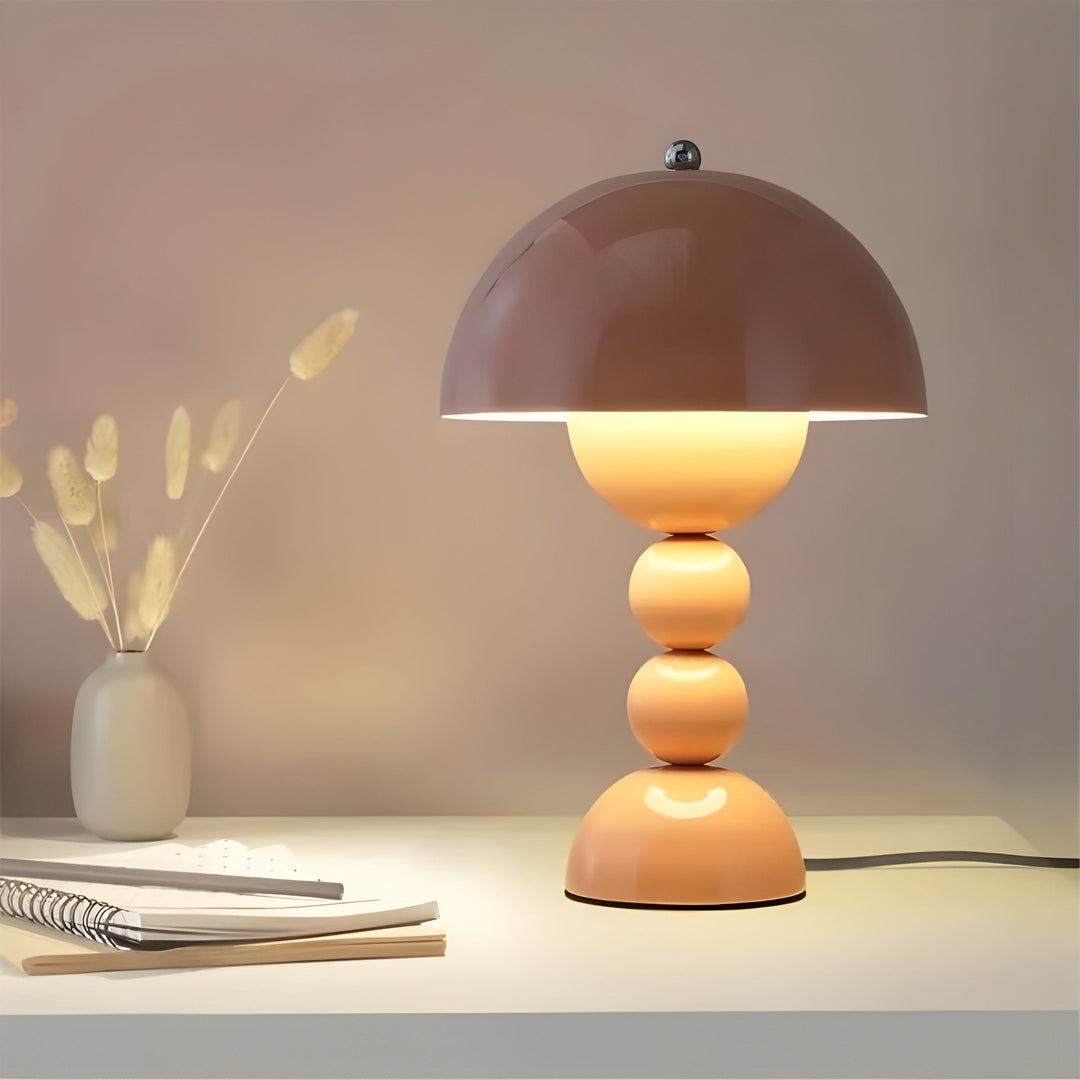 Scandinavian Design Table Lamp - FloraGlow-Black-Nora Luxe
