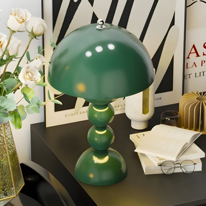 Scandinavian Design Table Lamp - FloraGlow-Black-Nora Luxe