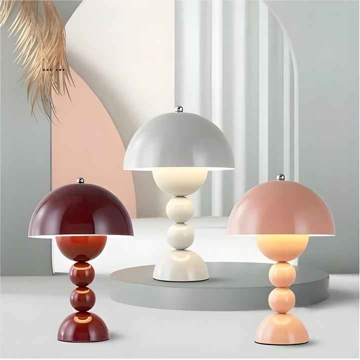 Scandinavian Design Table Lamp - FloraGlow-Black-Nora Luxe