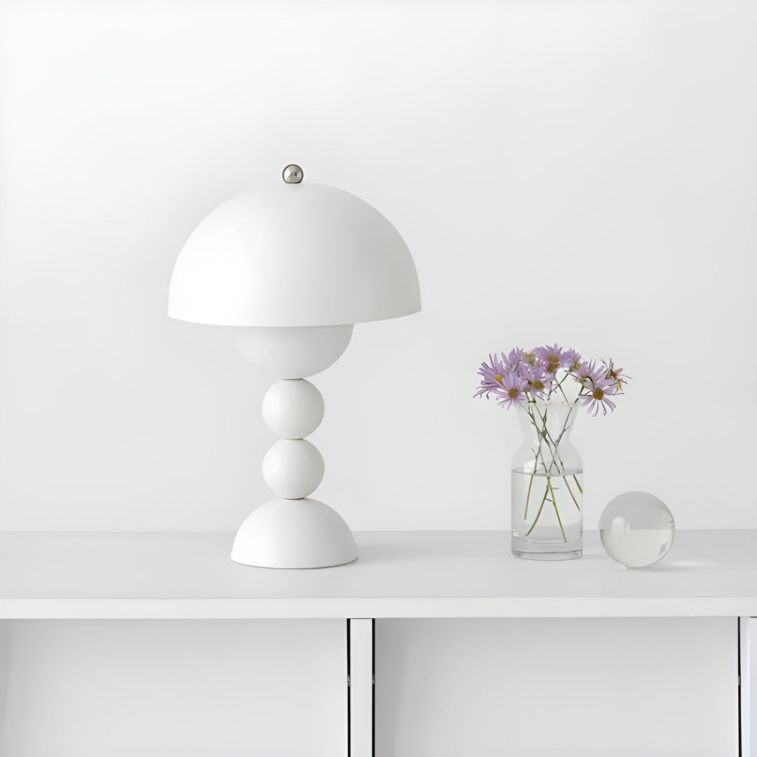 Scandinavian Design Table Lamp - FloraGlow-Black-Nora Luxe
