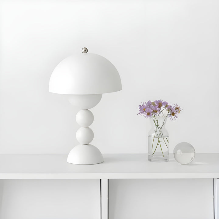 Scandinavian Design Table Lamp - FloraGlow-Black-Nora Luxe