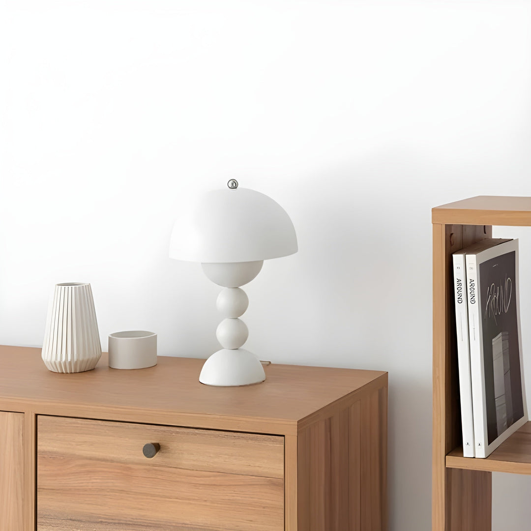 Scandinavian Design Table Lamp - FloraGlow-Black-Nora Luxe