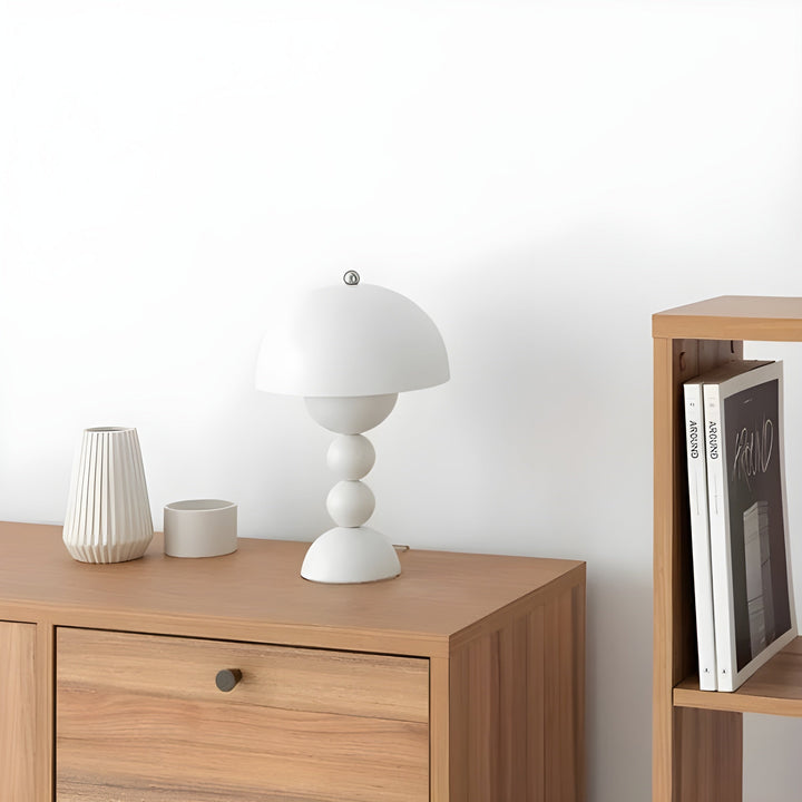 Scandinavian Design Table Lamp - FloraGlow-Black-Nora Luxe