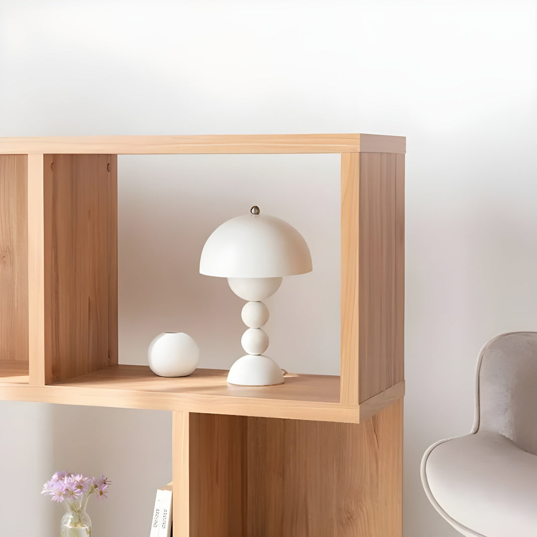 Scandinavian Design Table Lamp - FloraGlow-Black-Nora Luxe