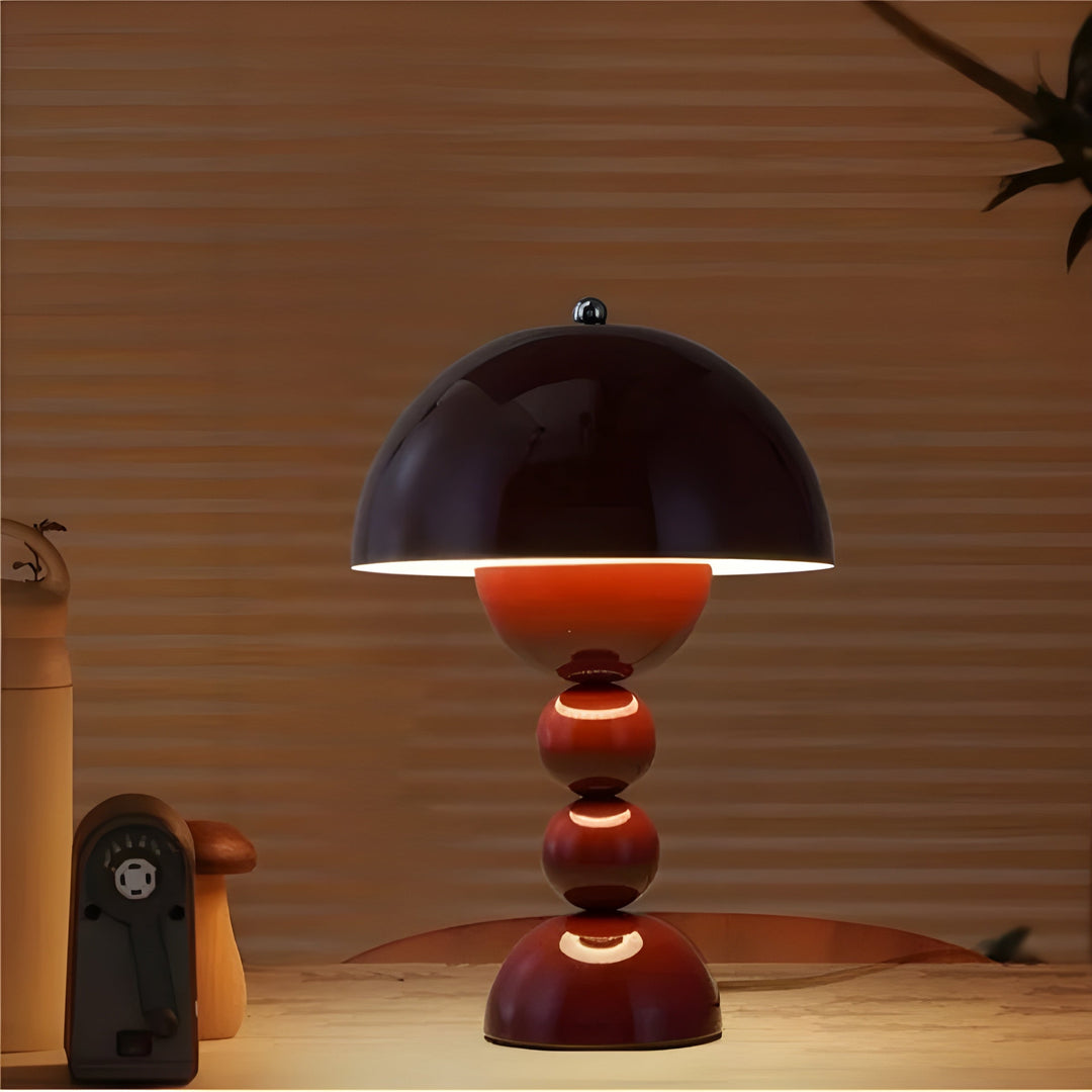 Scandinavian Design Table Lamp - FloraGlow-Black-Nora Luxe