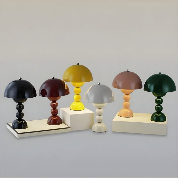Scandinavian Design Table Lamp - FloraGlow-Black-Nora Luxe