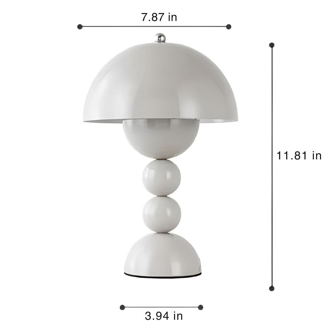 Scandinavian Design Table Lamp - FloraGlow-Black-Nora Luxe