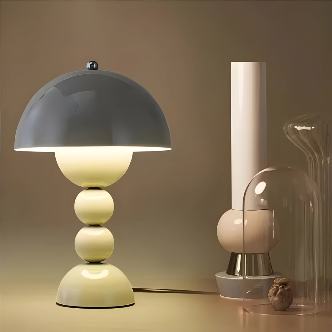 Scandinavian Design Table Lamp - FloraGlow-Black-Nora Luxe