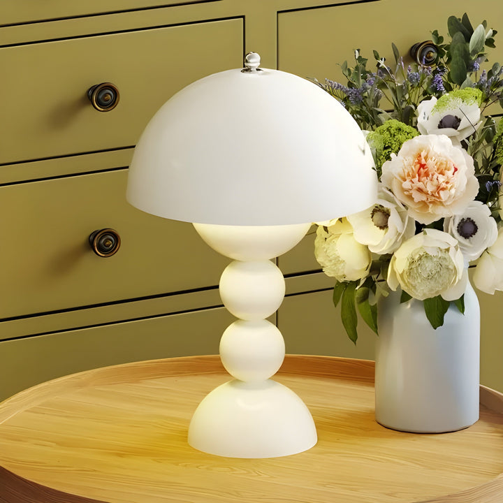 Scandinavian Design Table Lamp - FloraGlow-White-Nora Luxe