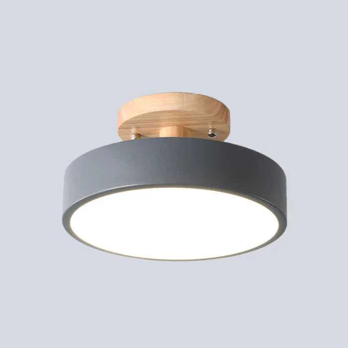 Scandinavian LED Ceiling Lamp - NordWood-Green-Nora Luxe