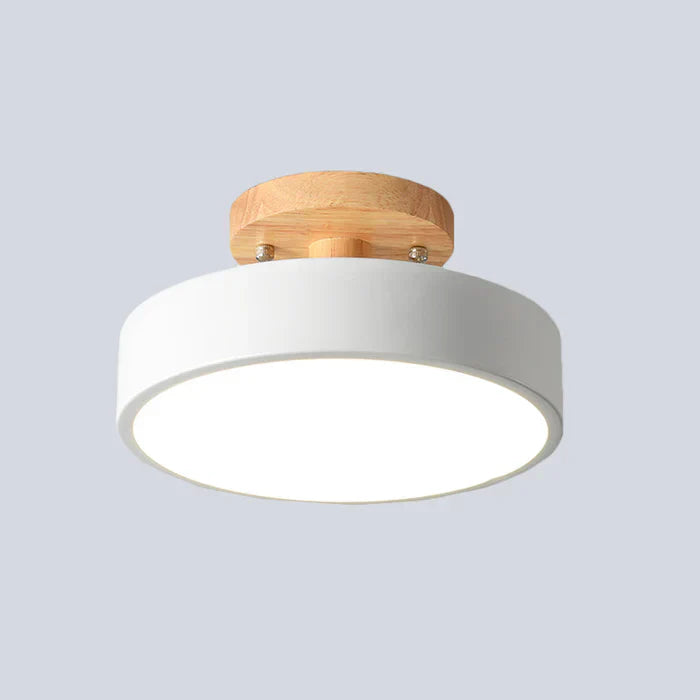 Scandinavian LED Ceiling Lamp - NordWood-Green-Nora Luxe