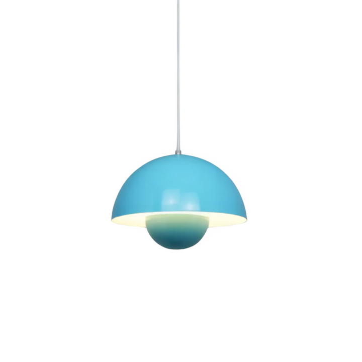 Scandinavian LED Pendant Lamp - NordicBlossom-Blue-Nora Luxe