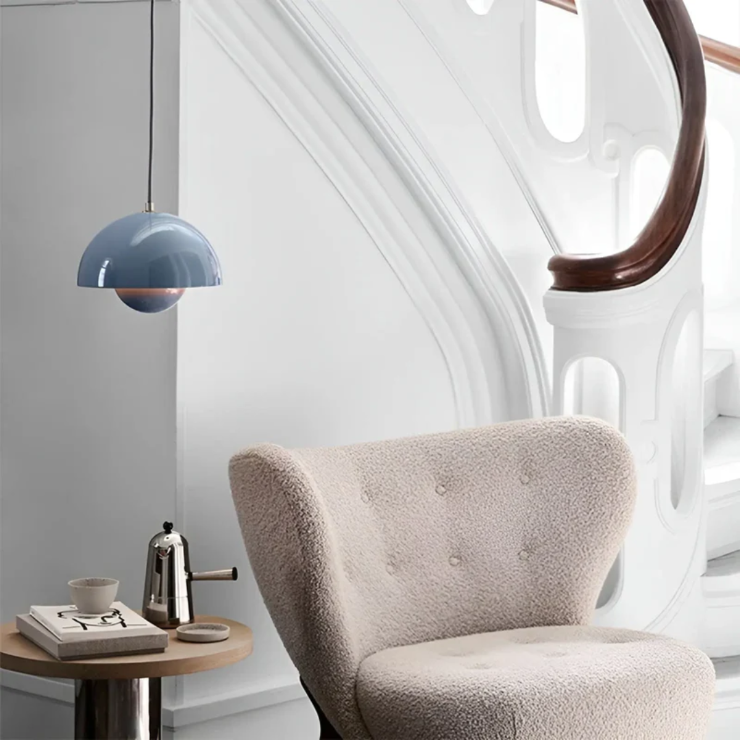 Scandinavian LED Pendant Lamp - NordicBlossom-Pink-Nora Luxe