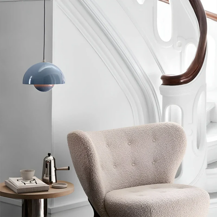 Scandinavian LED Pendant Lamp - NordicBlossom-Pink-Nora Luxe
