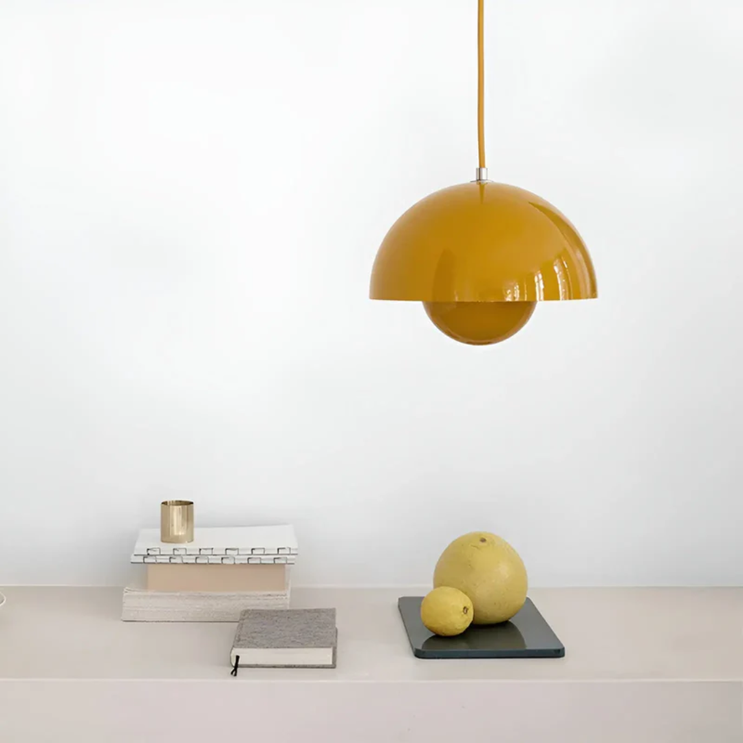 Scandinavian LED Pendant Lamp - NordicBlossom-Pink-Nora Luxe