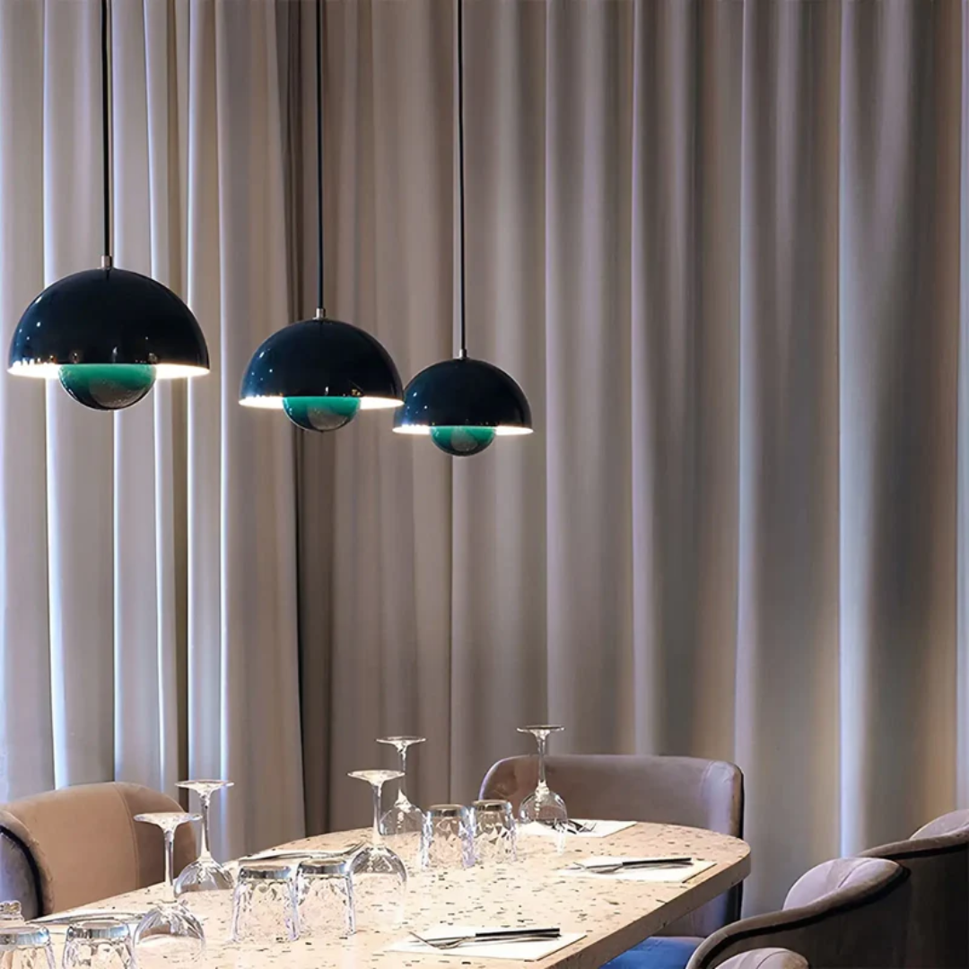Scandinavian LED Pendant Lamp - NordicBlossom-Pink-Nora Luxe