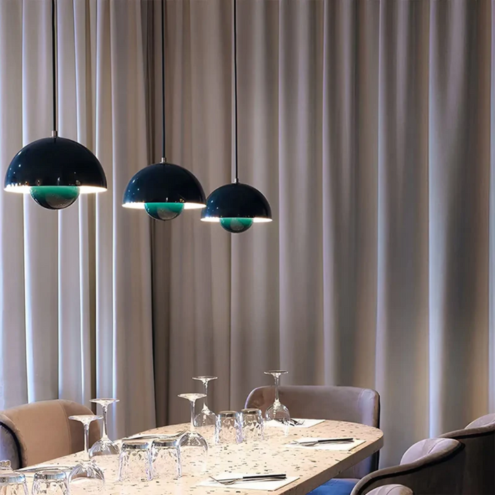 Scandinavian LED Pendant Lamp - NordicBlossom-Pink-Nora Luxe