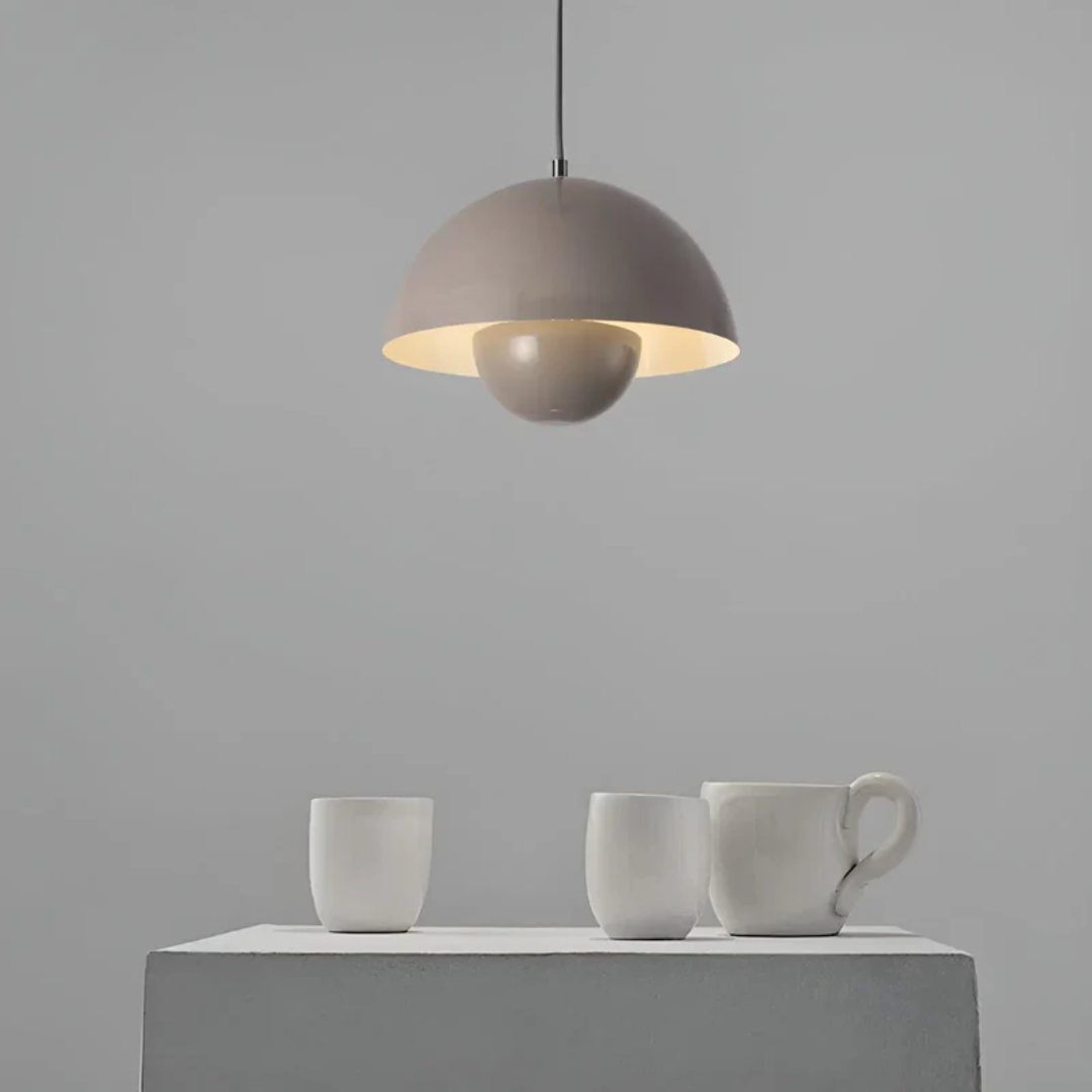 Scandinavian LED Pendant Lamp - NordicBlossom-Pink-Nora Luxe