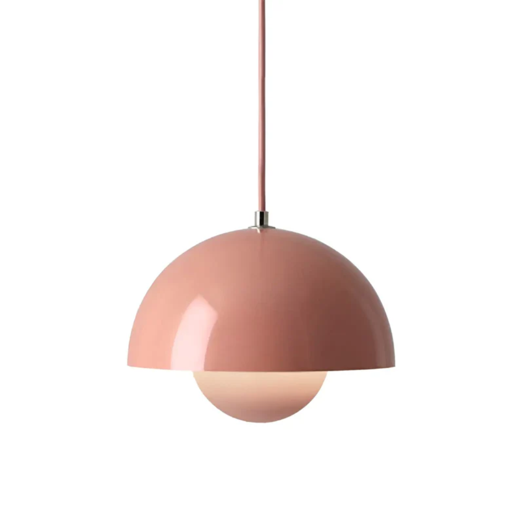 Scandinavian LED Pendant Lamp - NordicBlossom-Pink-Nora Luxe