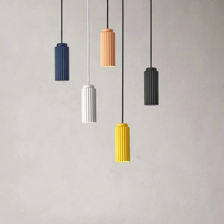 Scandinavian LED pendant lamp - NordicRadiance-Pink-Cool white-Nora Luxe