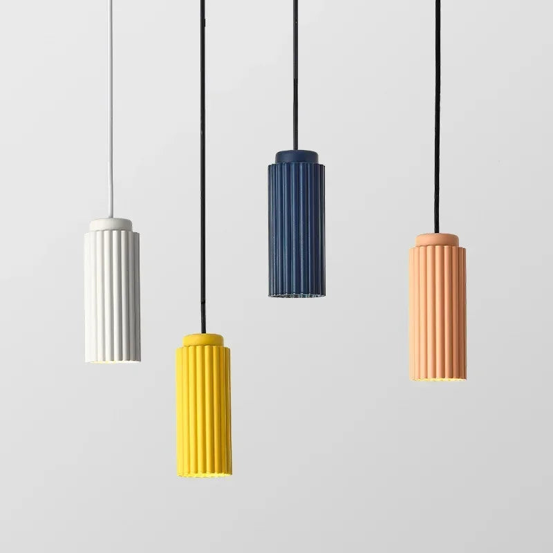 Scandinavian LED pendant lamp - NordicRadiance-Yellow-Cool white-Nora Luxe