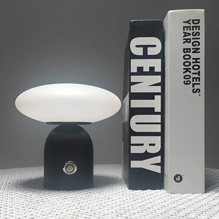 Scandinavian Luxury Mushroom Lamp with Smart Touch - NordicGlow-Black-Nora Luxe