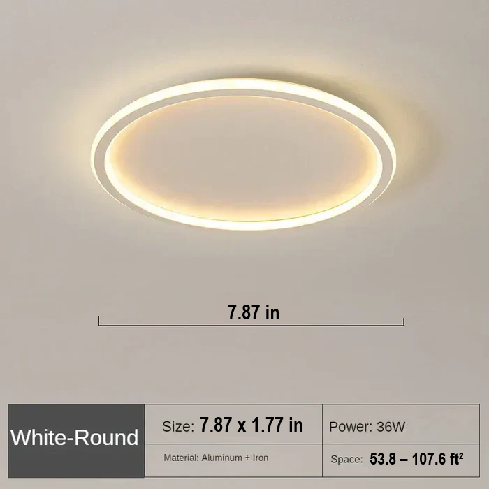 Scandinavian Round Ceiling Lamp - AuroraSphere-Natural White (no RC)-7.87 in Black-Nora Luxe