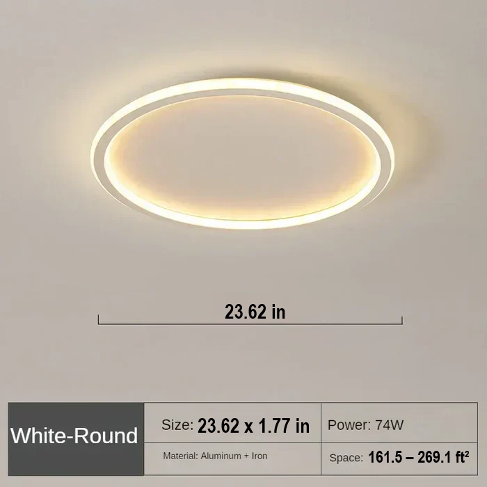Scandinavian Round Ceiling Lamp - AuroraSphere-Natural White (no RC)-7.87 in Black-Nora Luxe