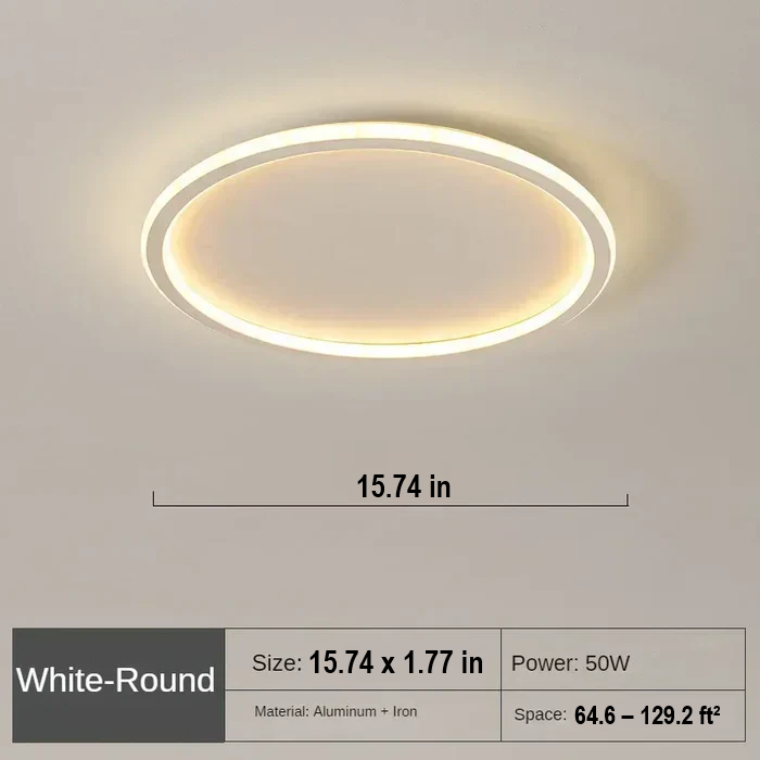 Scandinavian Round Ceiling Lamp - AuroraSphere-Natural White (no RC)-7.87 in Black-Nora Luxe