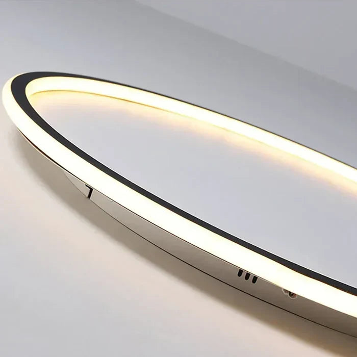 Scandinavian Round Ceiling Lamp - AuroraSphere-Natural White (no RC)-7.87 in Black-Nora Luxe