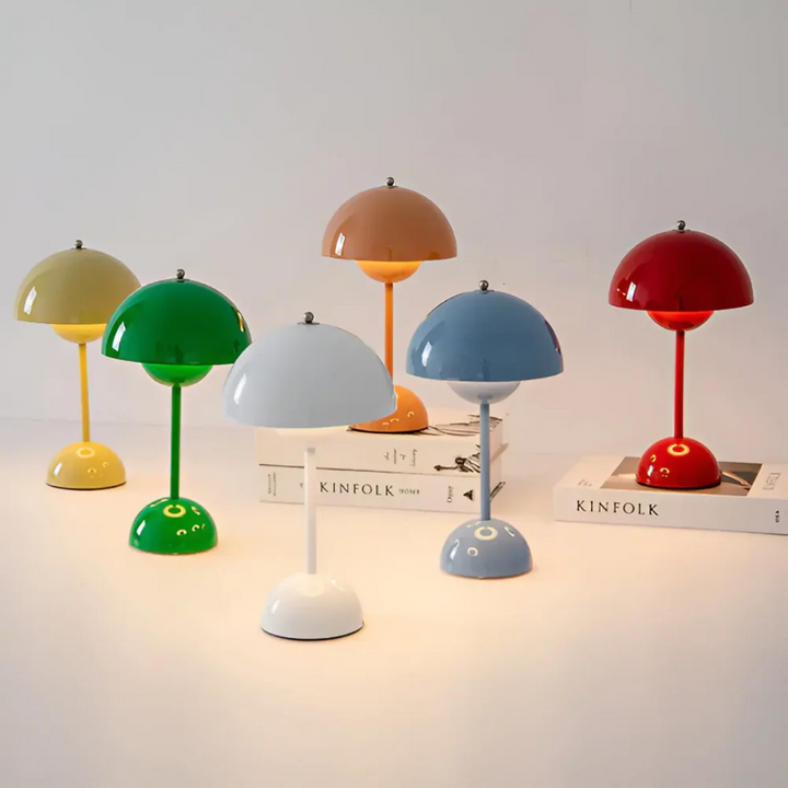 Scandinavian Table Lamp with Luminous Flair - NordicBeam-Pink-Nora Luxe