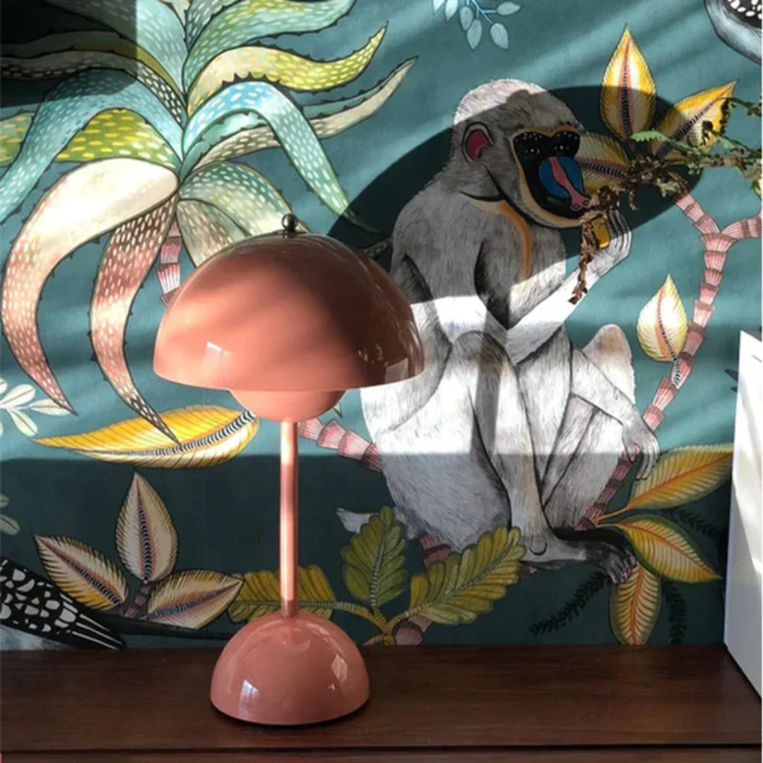 Scandinavian Table Lamp with Luminous Flair - NordicBeam-Pink-Nora Luxe