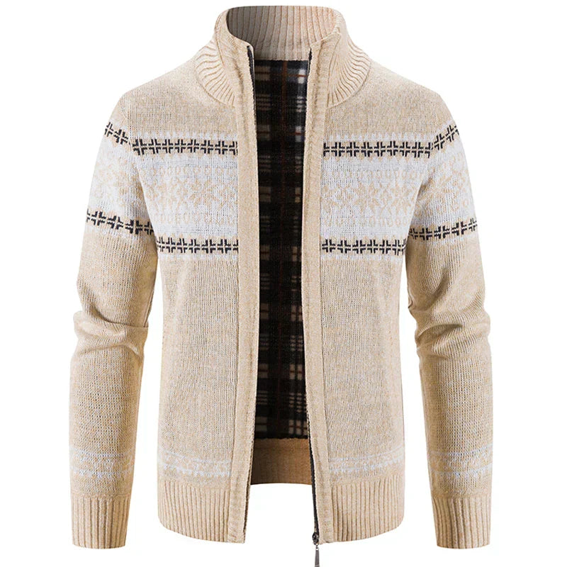 Scandinavian Vest for Men - NordicEdge-Beige-M-Nora Luxe