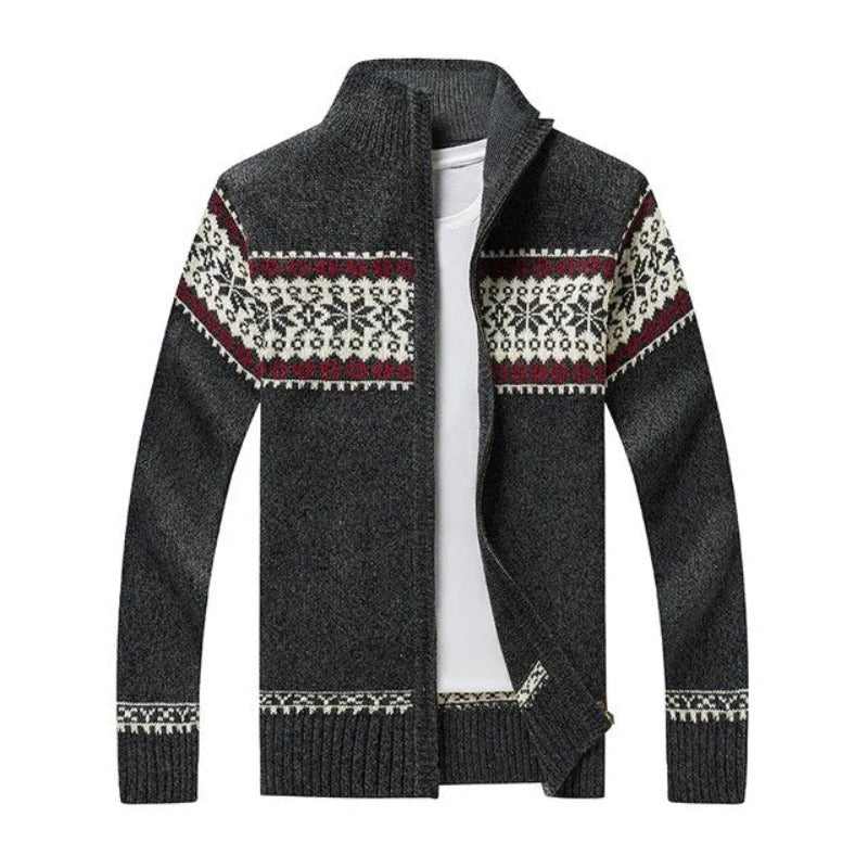 Scandinavian Vest for Men - NordicEdge-Black Gray-M-Nora Luxe