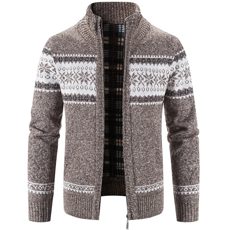 Scandinavian Vest for Men - NordicEdge-Brown-M-Nora Luxe