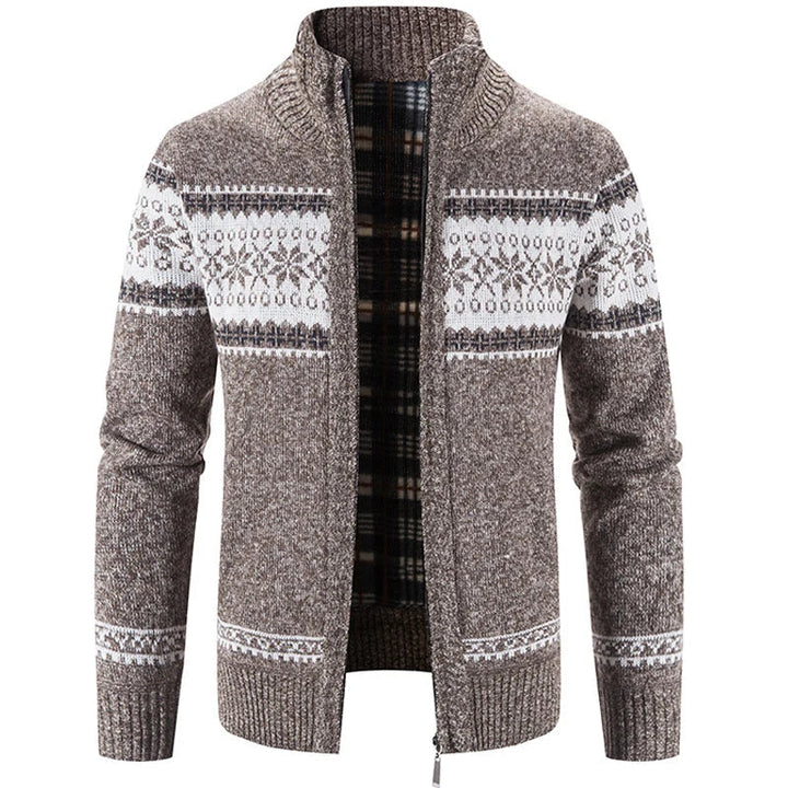Scandinavian Vest for Men - NordicEdge-Brown-M-Nora Luxe