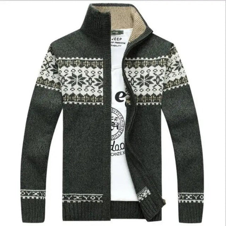Scandinavian Vest for Men - NordicEdge-Green-M-Nora Luxe