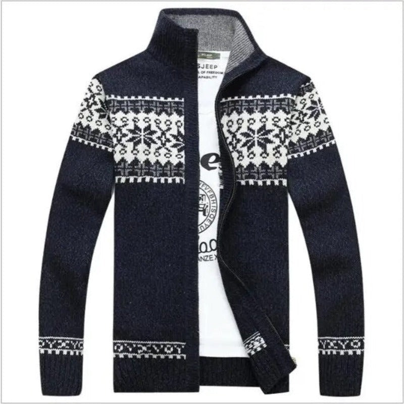 Scandinavian Vest for Men - NordicEdge-Marine Blue-M-Nora Luxe