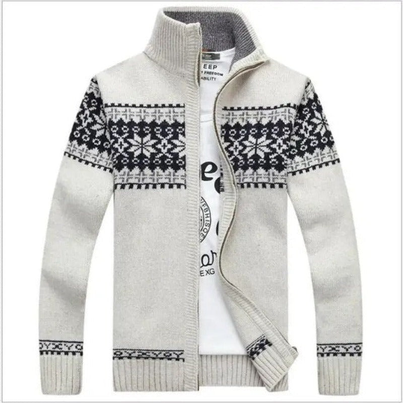 Scandinavian Vest for Men - NordicEdge-White-M-Nora Luxe