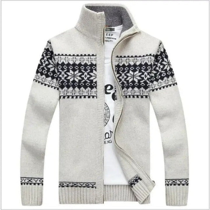 Scandinavian Vest for Men - NordicEdge-White-M-Nora Luxe
