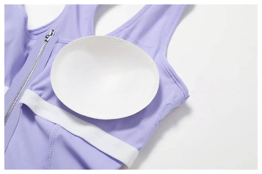 Seamless comfort sports bra for leisure & training – Nele-Purple-S-Nora Luxe