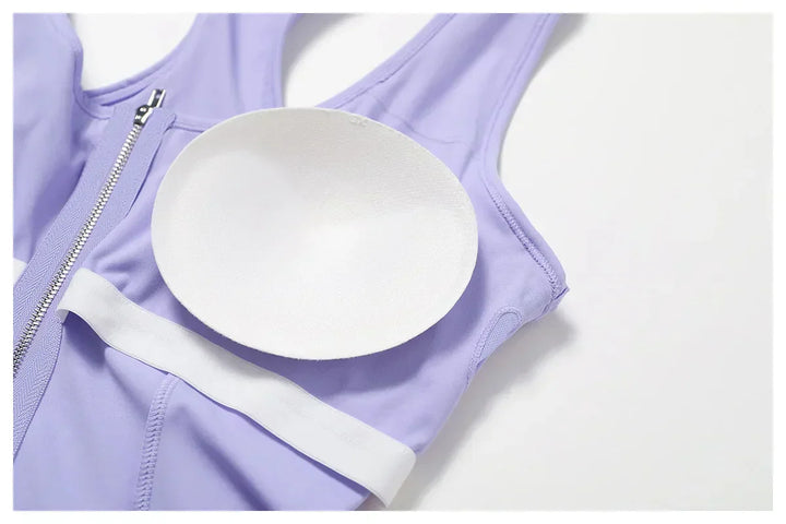 Seamless comfort sports bra for leisure & training – Nele-Purple-S-Nora Luxe