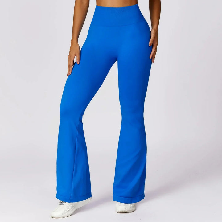 Seamless Flared Yoga Legging - Elara-Blue-S-Nora Luxe