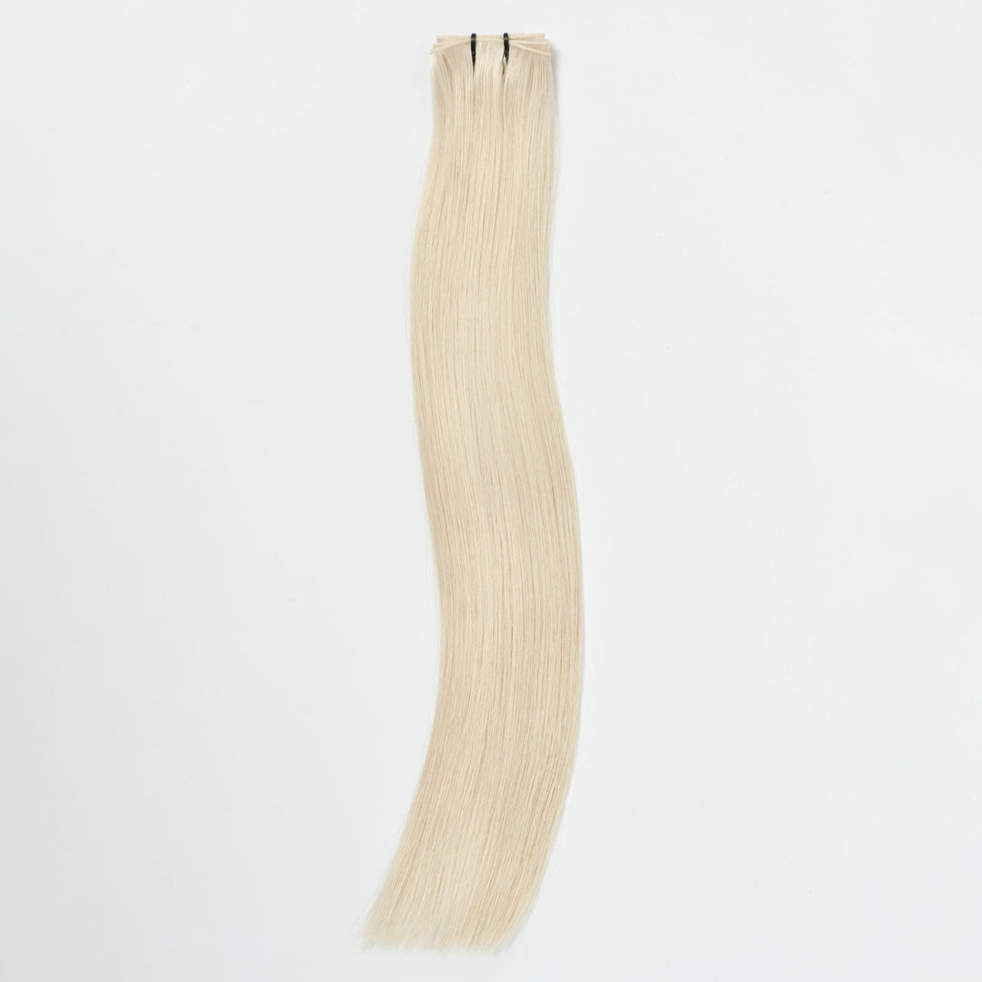 Seamless Hair Extension Strip – SilkLine (Light Ash Blonde 60B)-Nora Luxe