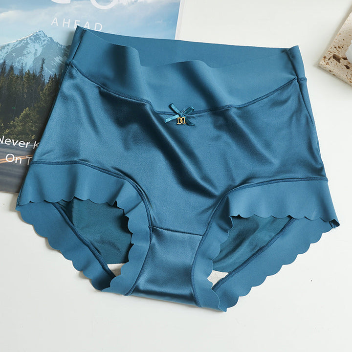 Seamless Satin Ladies' Briefs - Emliy-Blue-5+5 FREE! (10-Pack)-M (88 – 132 lbs)-Nora Luxe