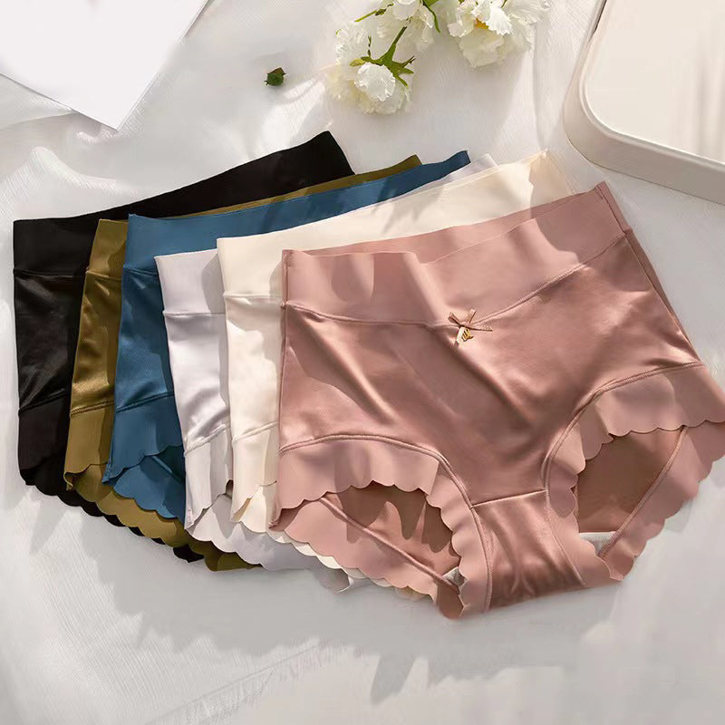 Seamless Satin Ladies' Briefs - Emliy-Mix colours-5+5 FREE! (10-Pack)-M (88 – 132 lbs)-Nora Luxe