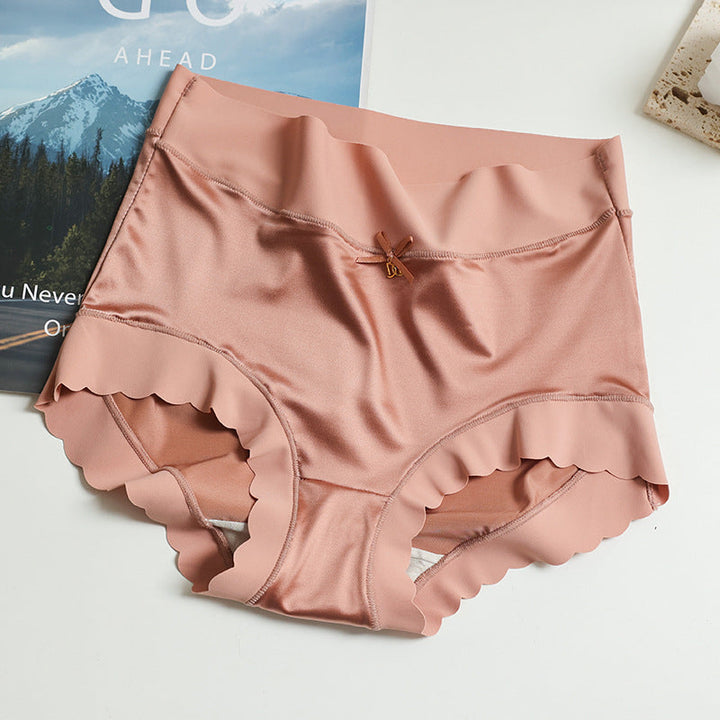 Seamless Satin Ladies' Briefs - Emliy-Nude-5+5 FREE! (10-Pack)-M (88 – 132 lbs)-Nora Luxe